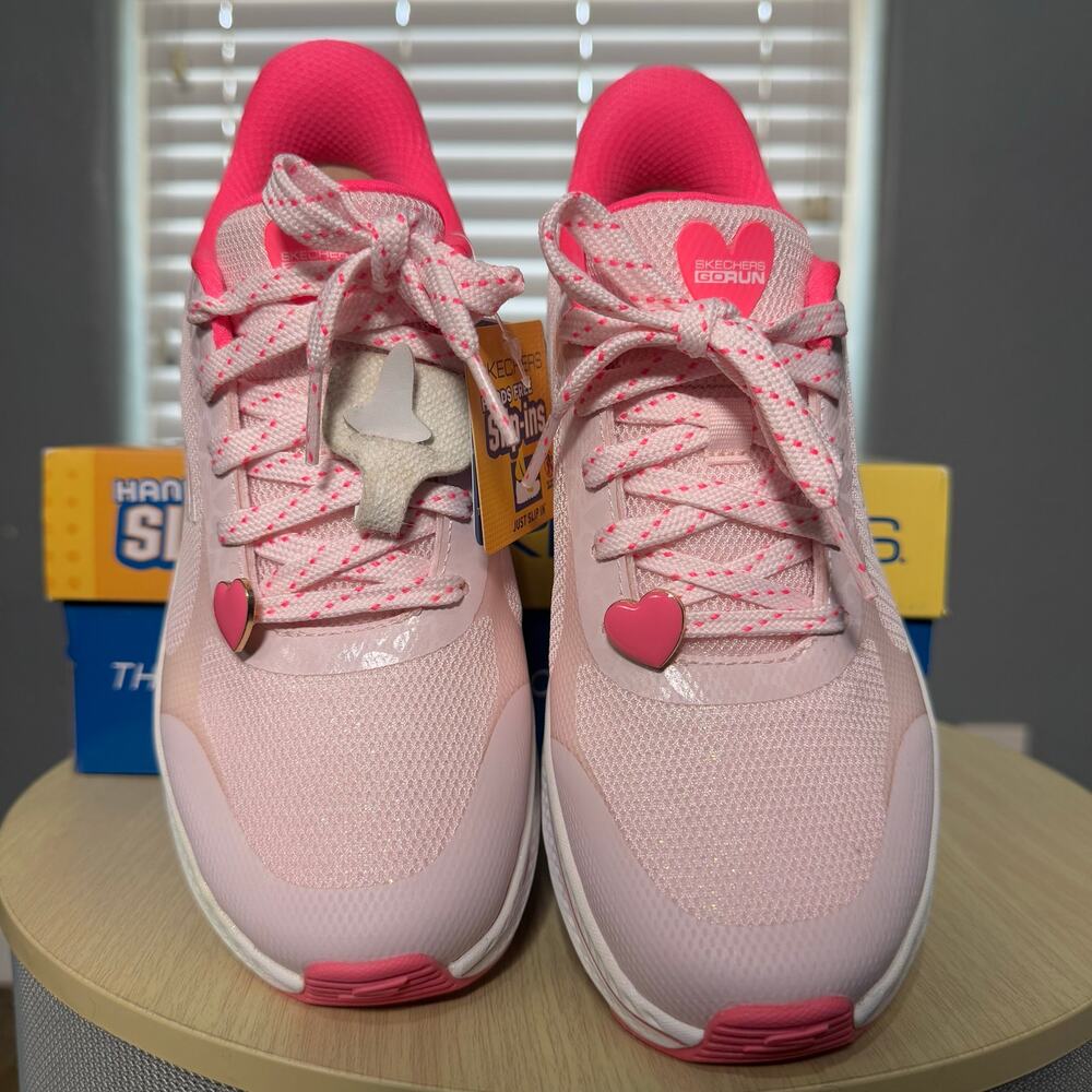 Skechers Performance Go Run Consistent 2.0 Womens 6 Pink White Slip on Medium - Picture 4 of 8